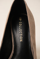 Stiletto Pumps Pointed Toe - Taupe Suede