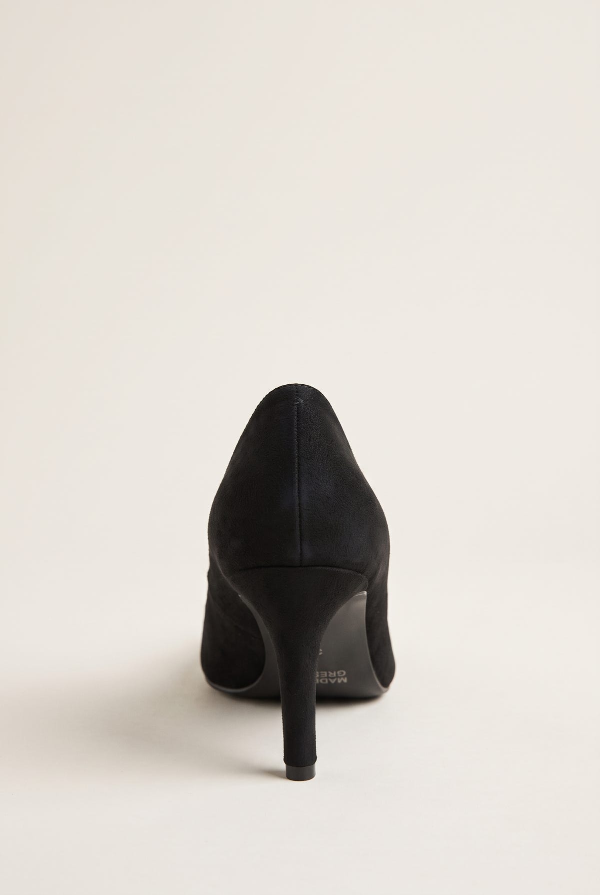 Stiletto Pumps Pointed Toe - Black Suede