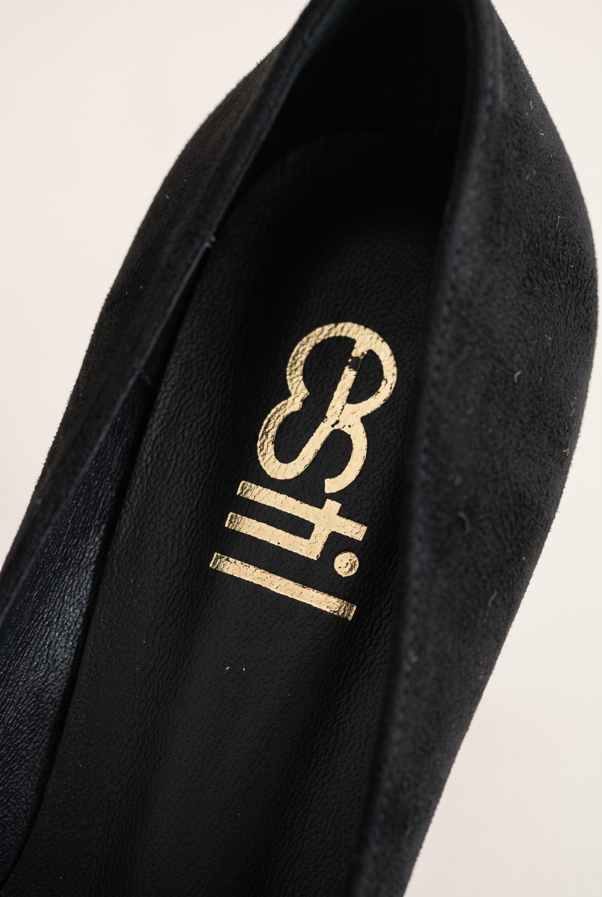 Stiletto Pumps Pointed Toe - Black Suede