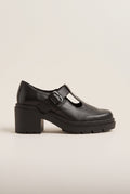Mary Jane Pumps Chunky Sole - Black Matte