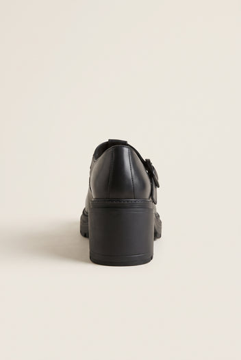 Mary Jane Pumps Chunky Sole - Black Matte