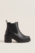 Chelsea Ankle Boots Block Heel - Black Matte