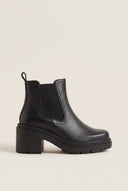 Chelsea Ankle Boots Block Heel - Black Matte