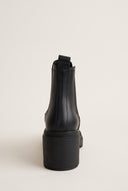 Chelsea Ankle Boots Block Heel - Black Matte