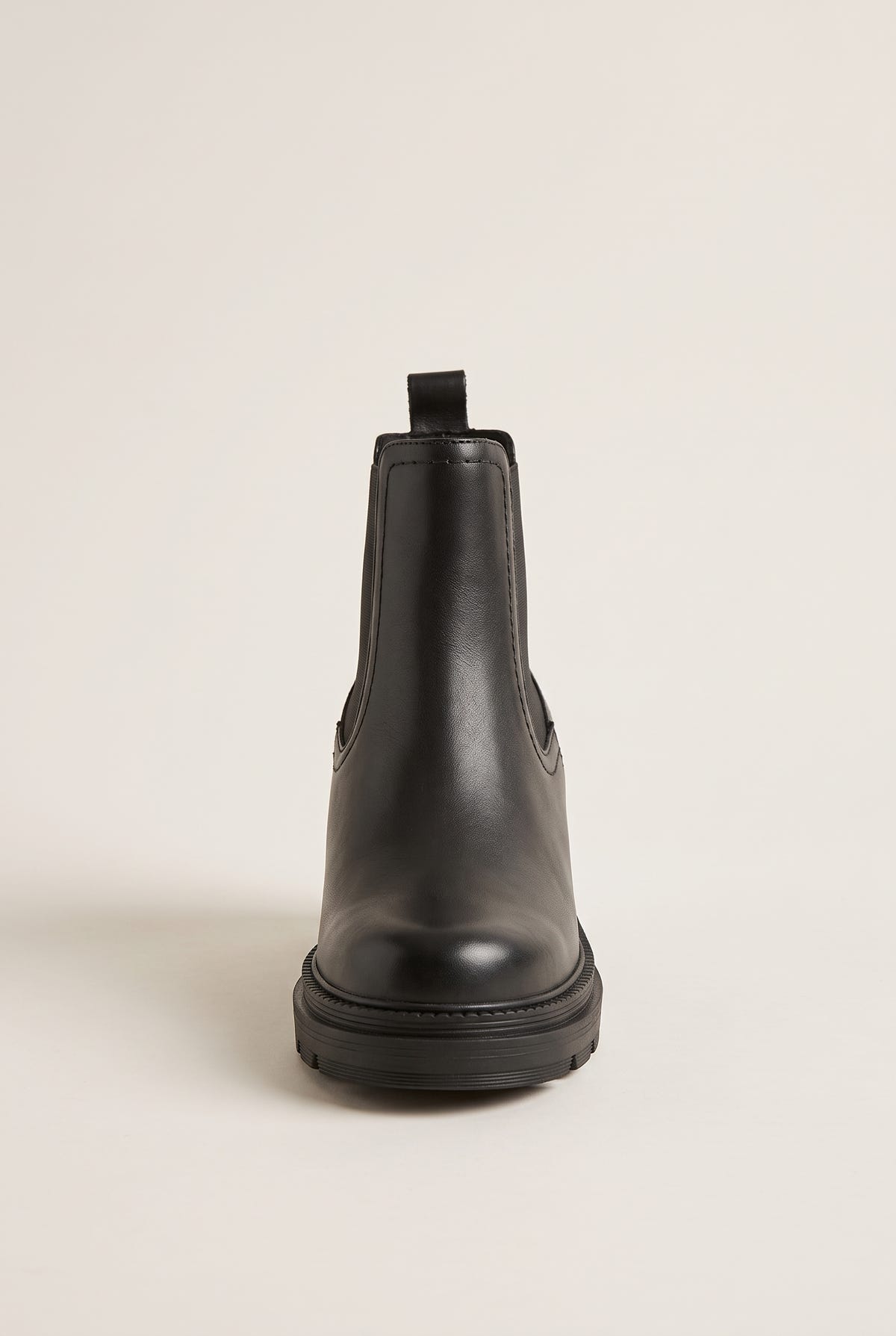 Chelsea Ankle Boots Block Heel - Black Matte