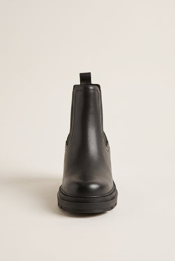 Chelsea Ankle Boots Block Heel - Black Matte