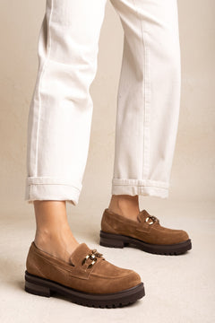 Taupe in camoscio