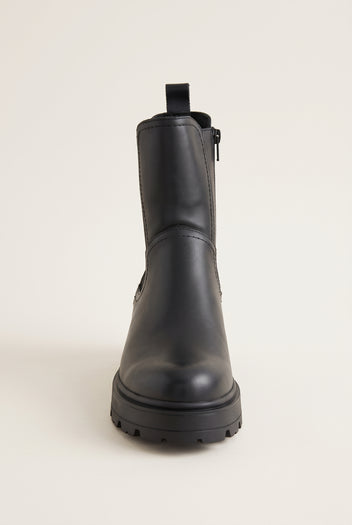 Chelsea Ankle Boots Chunky Sole - Black Matte