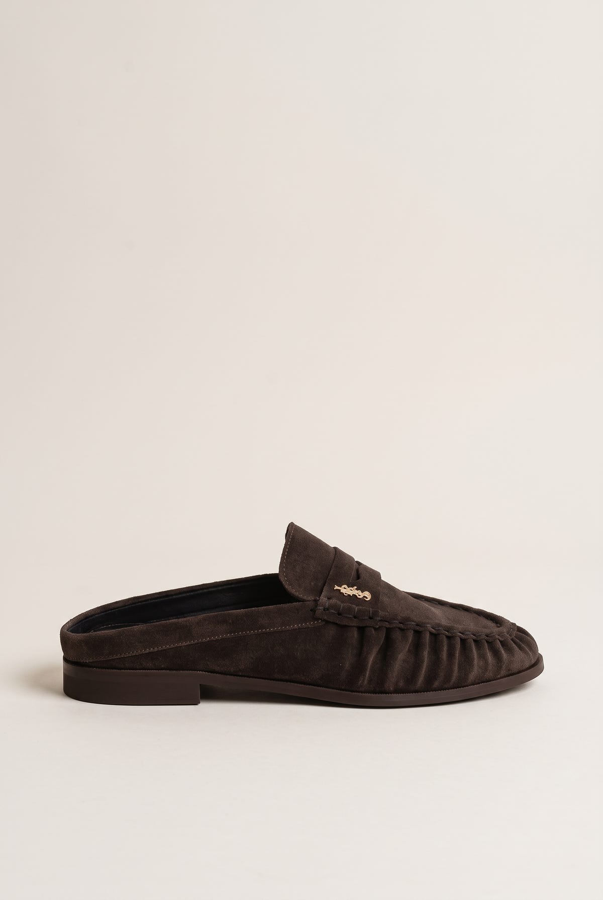 Mules Penny Loafer - Brown Suede