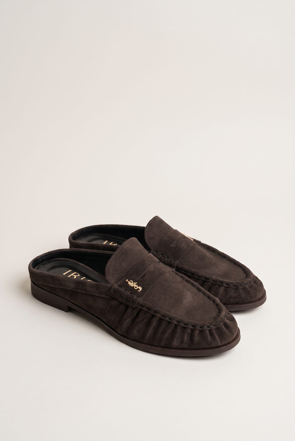 Mules Penny Loafer - Brown Suede