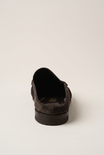 Mules Penny Loafer - Brown Suede