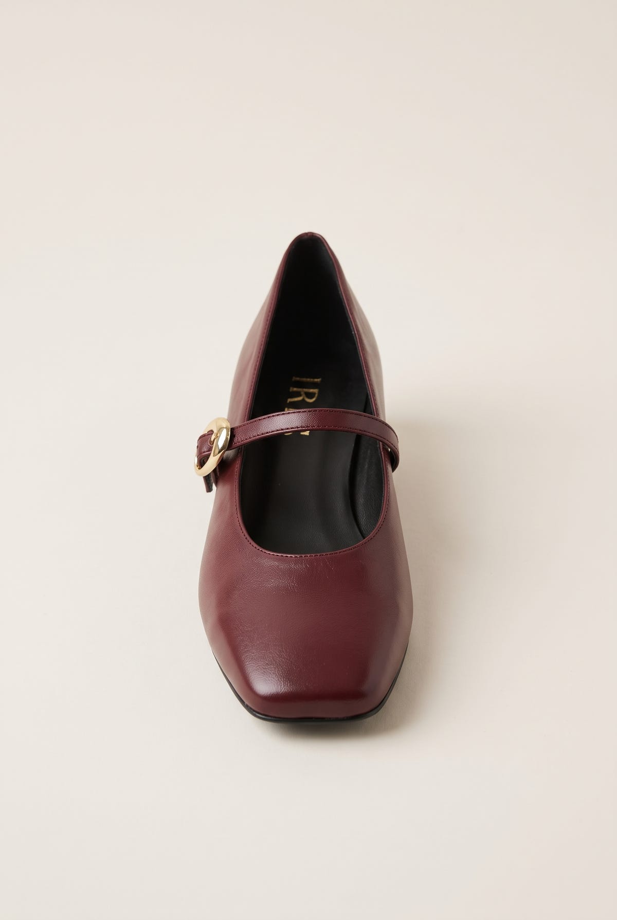Mary Jane Flats Square Toe - Bordeaux Matte
