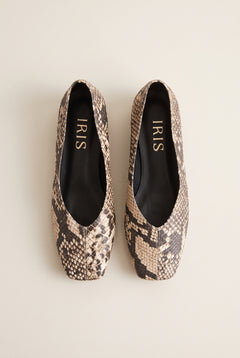 Beige Snake Print