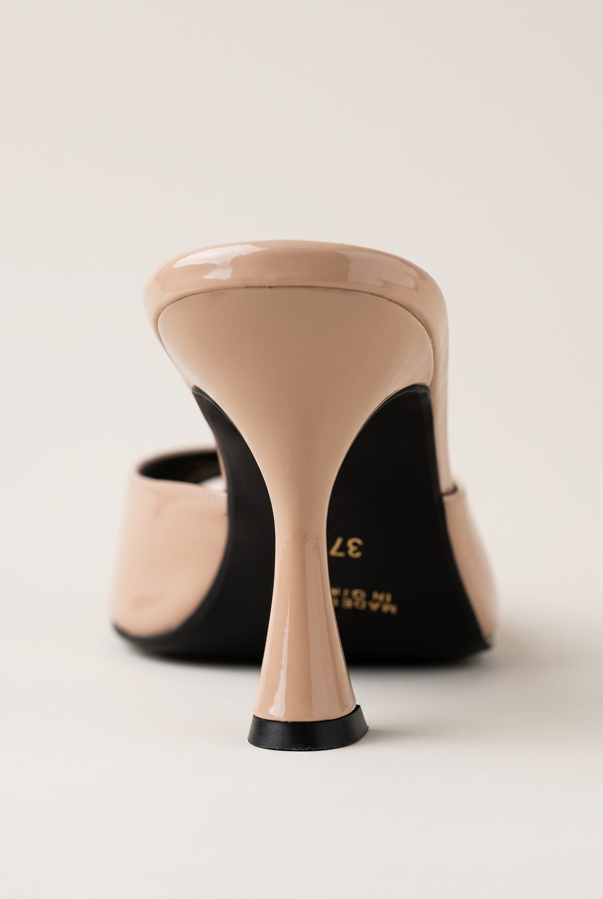 Stiletto Heel Mules Patent - Nude Patent