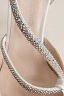 D'Orsay Pumps Strass Detail - White Pearl