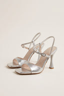 Stiletto Heeled Sandals Strass - Silver