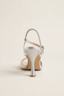 Stiletto Heeled Sandals Strass - Silver