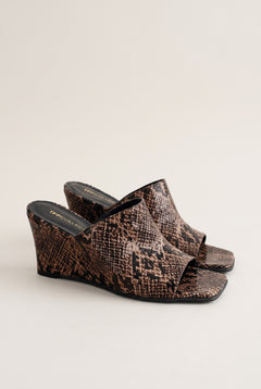 marrón Snake Print