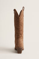 Cowboy Boots Pointed Toe - Camel Suede