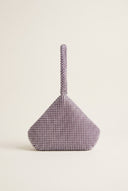 Strass Clutch Evening Bag - Lilac