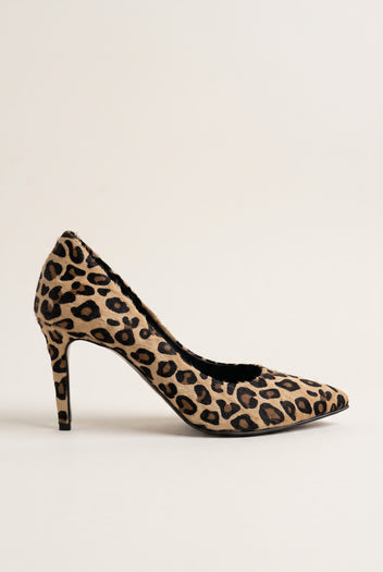 Stiletto Pumps Pointed Toe - Leopard Pony