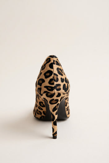 Stiletto Pumps Pointed Toe - Leopard Pony