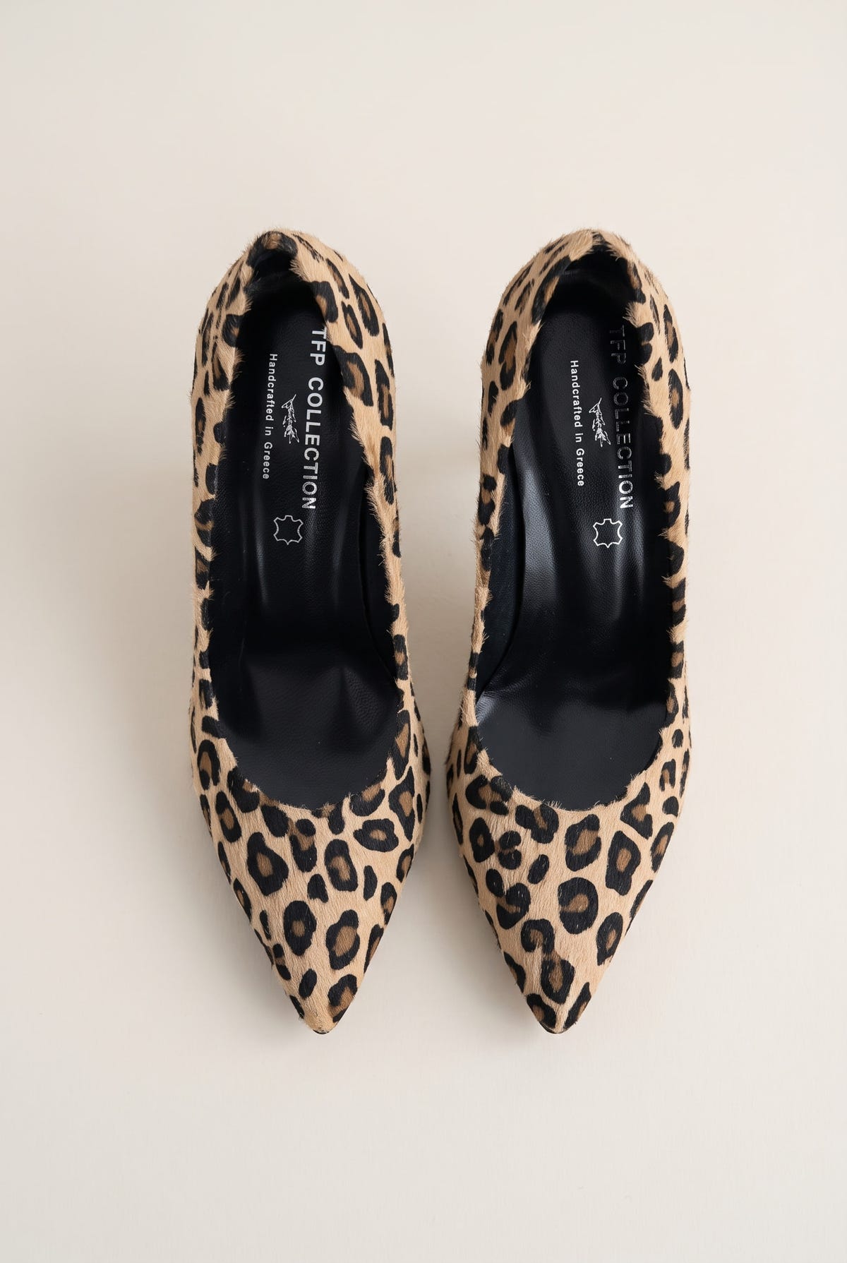 Stiletto Pumps Pointed Toe - Leopard Pony