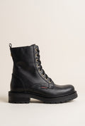 Lug Sole Combat Boots - Black Matte
