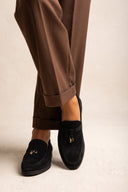 Comfort Loafers - Black Suede
