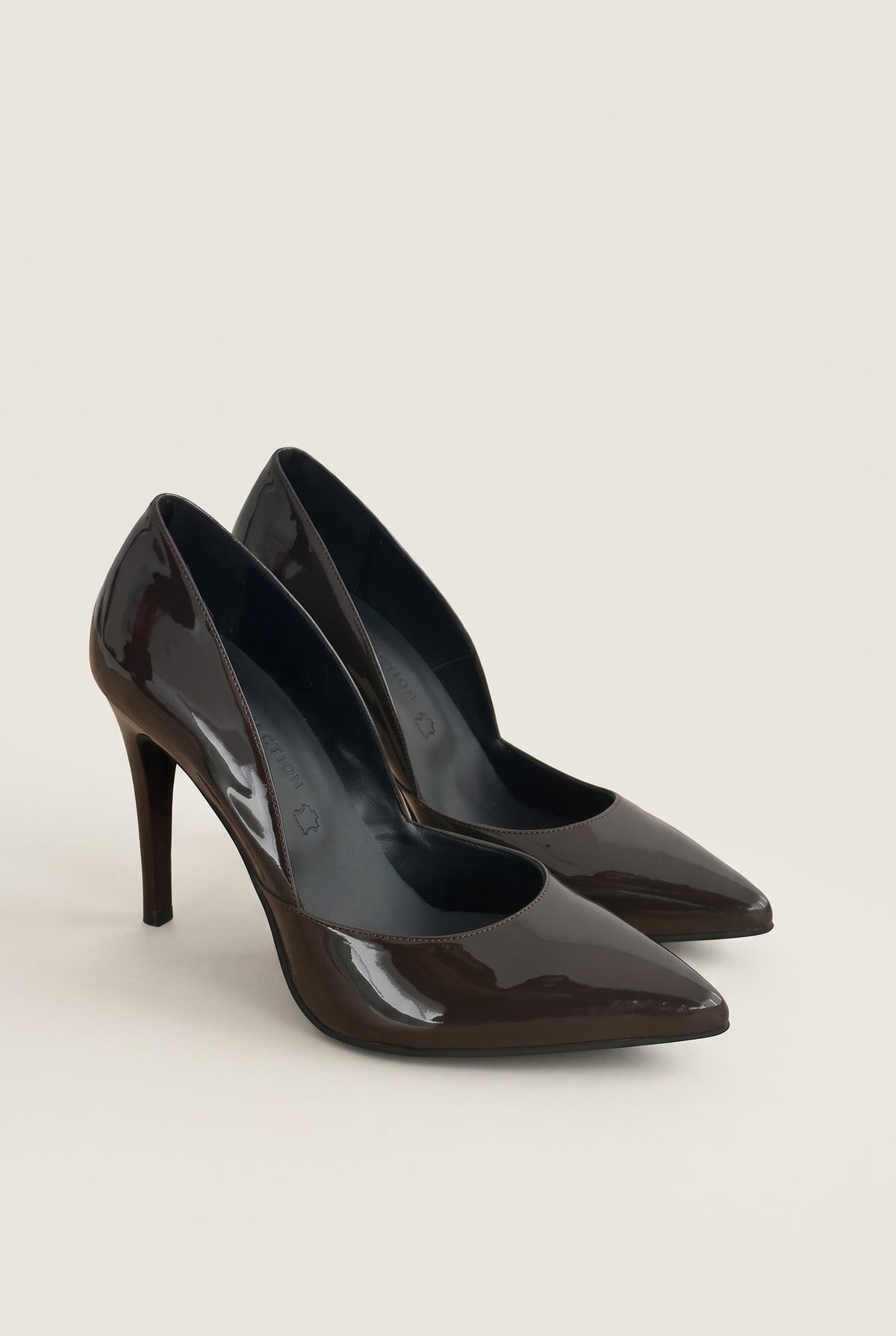 D'Orsay Pumps - Brown Patent