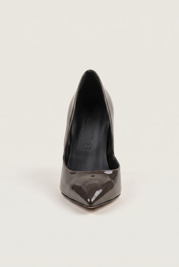 D'Orsay Pumps - Brown Patent