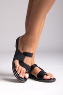 Leather Sandals - Black