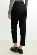 Παντελόνι τζιν ψηλόμεσο mom fit - Μαύρο