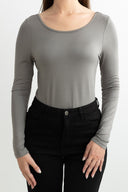 Open Back Top - Taupe