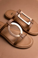 Σανδάλια δερμάτινα Iris Sandals - Mocha