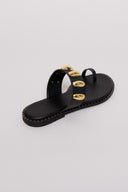 Σανδάλια δερμάτινα με oversize τρουκς Tfp - Μαύρο