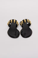 Σανδάλια δερμάτινα με oversize τρουκς Tfp - Μαύρο