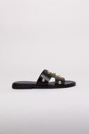 Σανδάλια δερμάτινα με τρουκς Tfp - Μαύρο