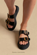 Sandalias de plataforma - Negro