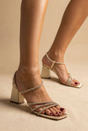 Block Heel Sandals - Light Gold-Heeled Sandals, Block Heel Sandals, Low Heel Sandals, Shoes, TFP Collection, Women’s Collection, All, Summer Shoes Sale, Sales, All but outlet, Last Pieces Shoes, Editor’s Choice, Shoes Sales, Recommended products (Seguno), Gifts 50€ & Under, The Fashion Edit, Last Pieces, SS 2026 Collection, TFP/Estil, Heeled Sandals SALE