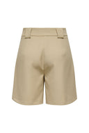 Bermuda Shorts High Waist - Camel-Bermuda Shorts High Waist - Camel