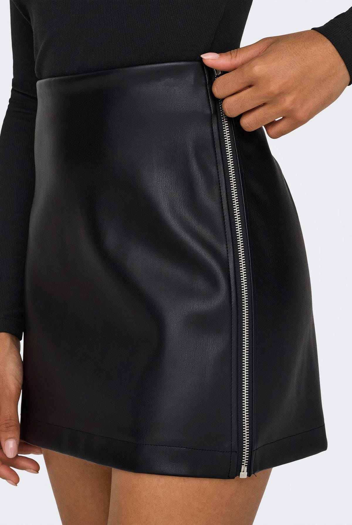 Mini Skirt High Waist - Black-Mini Skirt High Waist - Black