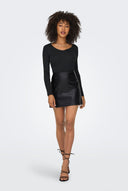 Mini Skirt High Waist - Black-Mini Skirt High Waist - Black