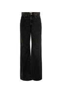Wide Leg Jeans High Waist - Black