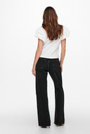 Wide Leg Jeans High Waist - Black