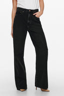 Wide Leg Jeans High Waist - Black