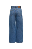 Wide Leg Jeans High Waist - Denim Blue