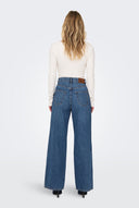 Wide Leg Jeans High Waist - Denim Blue