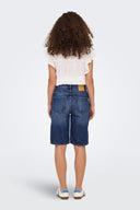 Βερμούδα τζιν ψηλόμεση ONLY 15256709 - Μπλε σκούρο