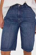 Βερμούδα τζιν ψηλόμεση ONLY 15256709 - Μπλε σκούρο